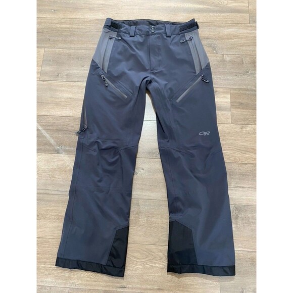 Outdoor Research Skyward II Pants Mens M Gray Blue Lightweight Ski Snowboard - Picture 1 of 11